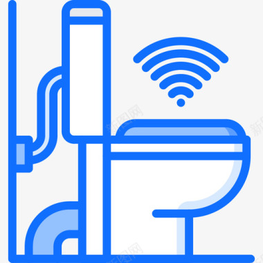 卫生间智能屋22蓝色图标图标