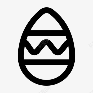 复活节彩蛋装饰春天图标图标