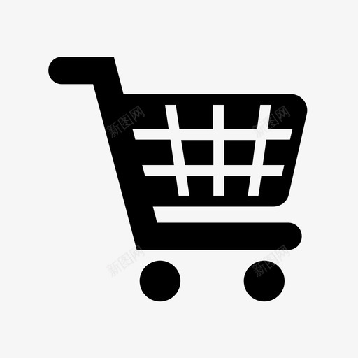 超市购物车元素游戏图标svg_新图网 https://ixintu.com 元素 武器 游戏 物品 购物车 超市