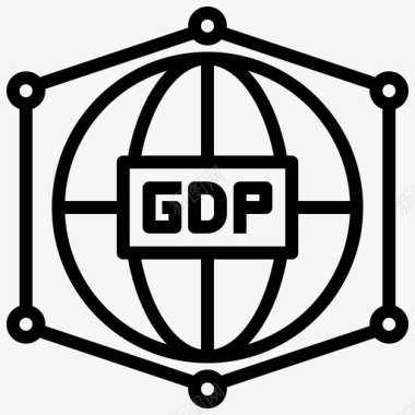 Gdp股票投资1线性图标图标