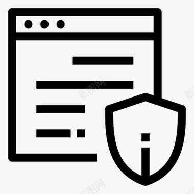 网络保护浏览器安全图标图标