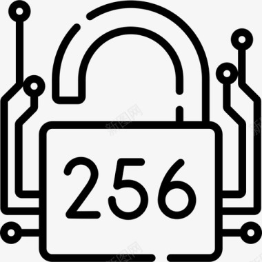 SHA256Blockchain56线性图标图标