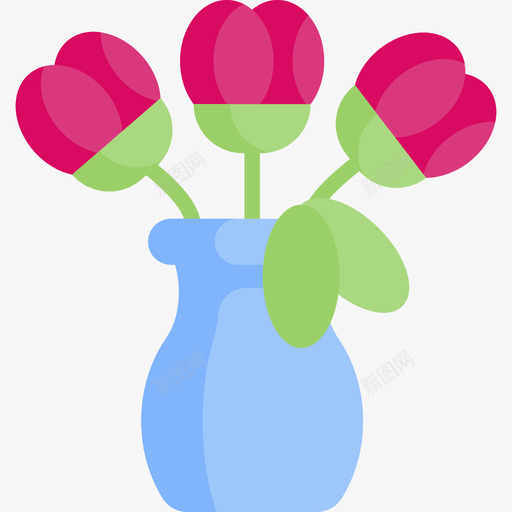 花瓶室内植物公寓图标svg_新图网 https://ixintu.com 公寓 室内 植物 花瓶