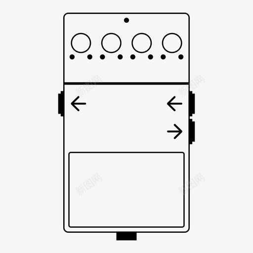 移相踏板低音效果图标svg_新图网 https://ixintu.com 低音 吉他 效果 移相 踏板