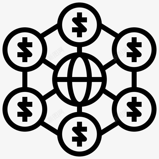 网络百万富翁习惯直系图标svg_新图网 https://ixintu.com 习惯 百万富翁 直系 网络