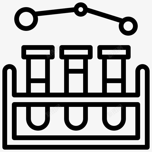 试管医用195线性图标svg_新图网 https://ixintu.com 医用 线性 试管