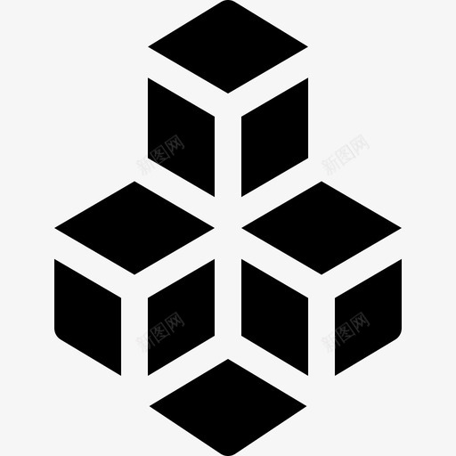 立方体创意过程92填充图标svg_新图网 https://ixintu.com 创意 填充 立方体 过程