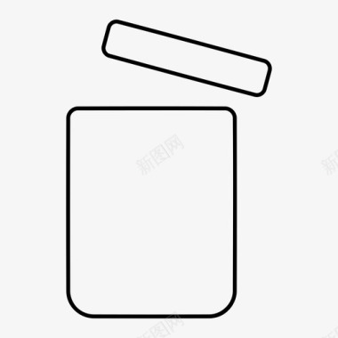 泥瓦罐玻璃罐容器图标图标