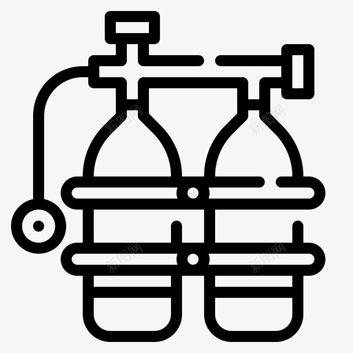 氧气冒险55直线型图标svg_新图网 https://ixintu.com 冒险 氧气 直线 线型