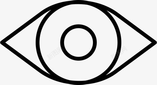 眼睛身体部位眼睛镜片图标svg_新图网 https://ixintu.com 眼睛 视野 身体 部位 镜片