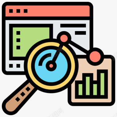 分析统计分析4线颜色图标图标