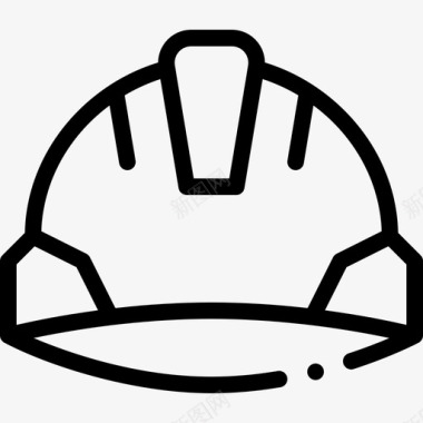 安全帽防护安全17线性图标图标