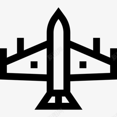 航空51型直线战斗机图标图标