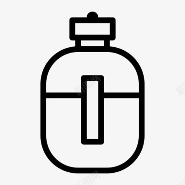 矿泉瓶野营瓶罐子图标图标
