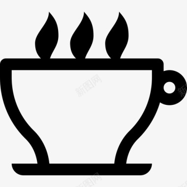 咖啡杯食品饮料8线性图标图标