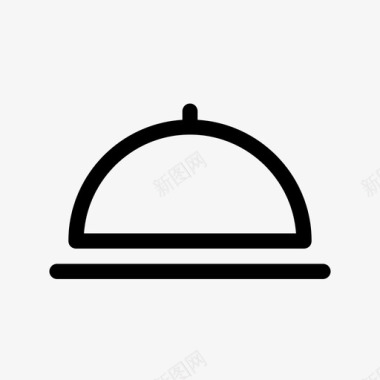 移动食品盖烹饪厨房图标图标
