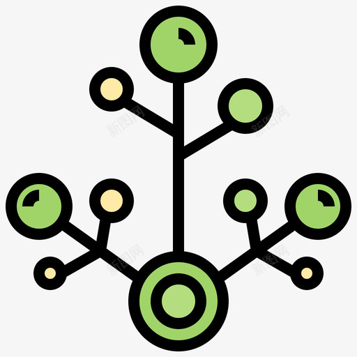系统发育学生物工程33线性颜色图标svg_新图网 https://ixintu.com 发育 生物工程 系统 线性 颜色