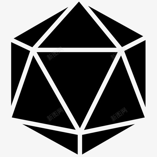 水晶宝石六边形图标svg_新图网 https://ixintu.com 六边形 宝石 形状 水晶