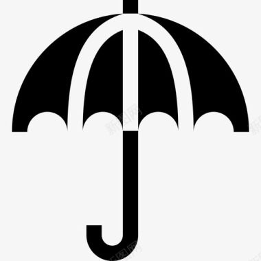 雨伞秋季80填充图标图标