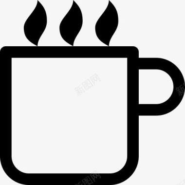咖啡杯食品饮料8线性图标图标