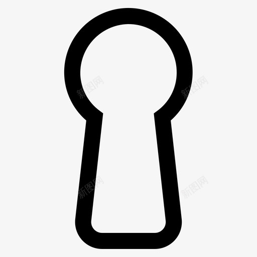 钥匙基本锁图标svg_新图网 https://ixintu.com 基本 安全 用户界面 钥匙