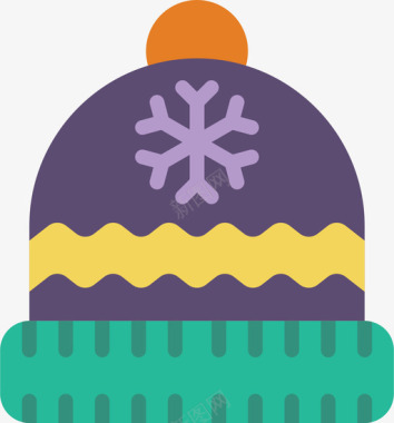 帽子冬季时间1平顶图标图标