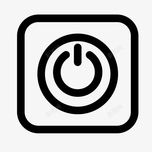 电源关开图标svg_新图网 https://ixintu.com wifi 互联网 电源 电话 网络
