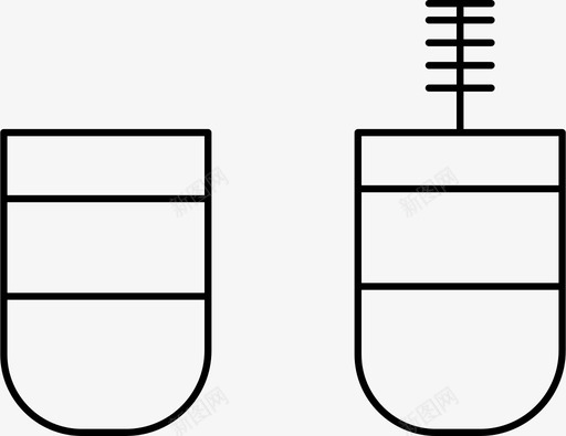 睫毛膏眼妆图标svg_新图网 https://ixintu.com 眼妆 睫毛膏