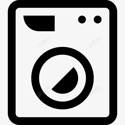 洗衣机旅游观光3直线型图标svg_新图网 https://ixintu.com 旅游观光 洗衣机 直线 线型