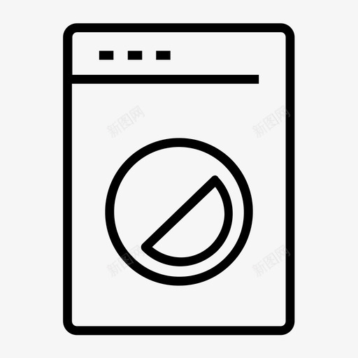 洗衣房酒店机器图标svg_新图网 https://ixintu.com 图标 机器 洗衣房 线路 酒店
