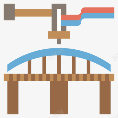 桥3d打印49平面图标图标