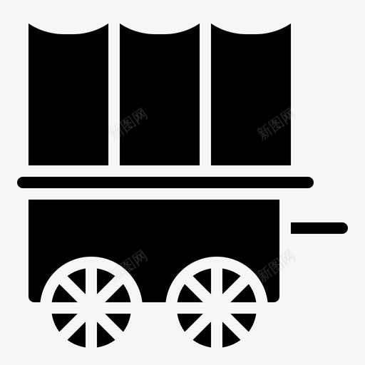 Wagonwildwest32填充图标svg_新图网 https://ixintu.com Wagon west wild 填充