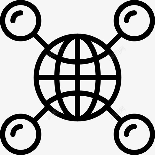 网络技术94线性图标svg_新图网 https://ixintu.com 技术 线性 网络