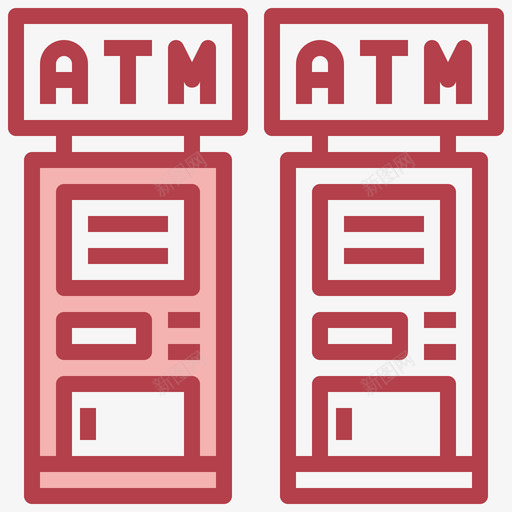 Atm机钱105其他图标svg_新图网 https://ixintu.com Atm 其他