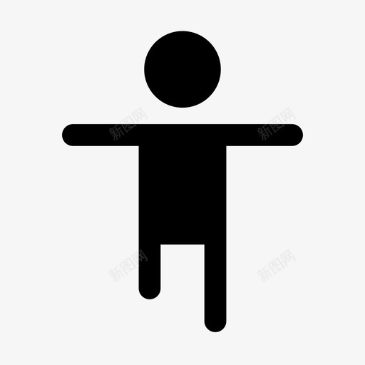 男子运动单腿图标svg_新图网 https://ixintu.com 健身 单腿 图标 姿势 字形 男子 站立 跳跃 运动