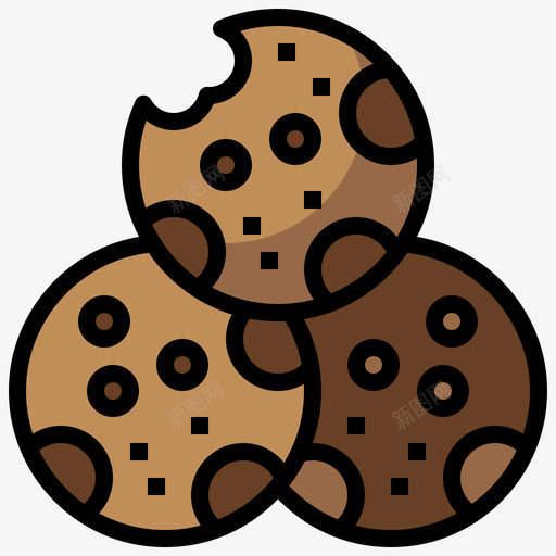甜味和糖果饼干18线性颜色图标svg_新图网 https://ixintu.com 甜味 糖果 线性 颜色 饼干