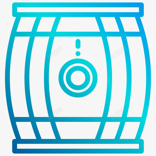 桶酿造啤酒1线性梯度图标svg_新图网 https://ixintu.com 啤酒 梯度 线性 酿造