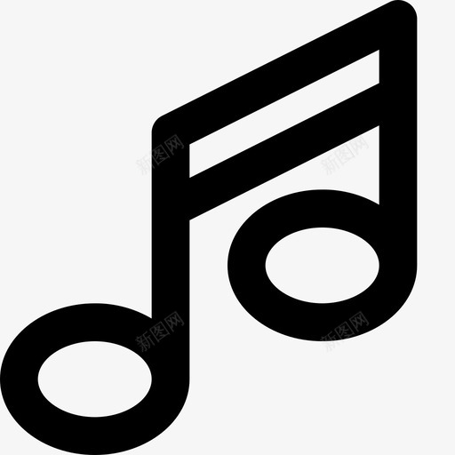 音符声音和音乐1线性图标svg_新图网 https://ixintu.com 声音 线性 音乐 音符