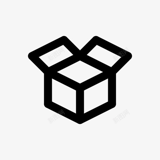 箱邮包图标svg_新图网 https://ixintu.com 圆盖 直线