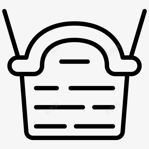 桶篮子盒子图标svg_新图网 https://ixintu.com 图标 徽章 标志 盒子 符号 篮子 线图