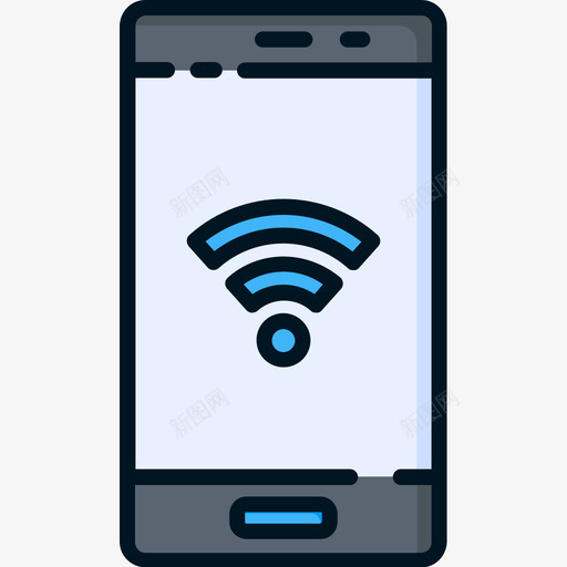 Wifi通信174线性彩色图标svg_新图网 https://ixintu.com Wifi 彩色 线性 通信