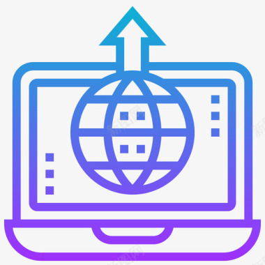 存储网络技术6梯度图标图标