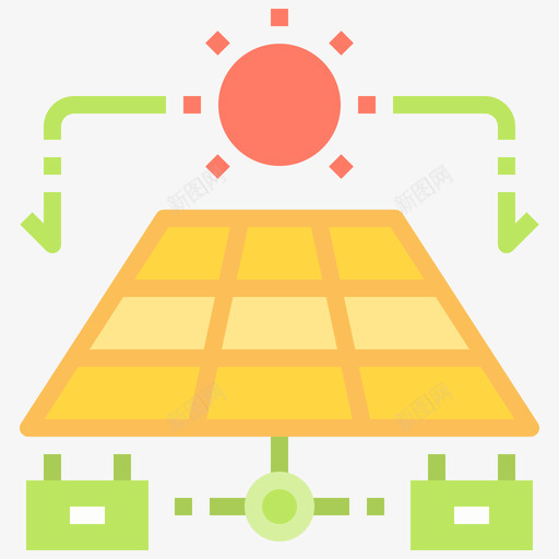 太阳能电池板生态197平板图标svg_新图网 https://ixintu.com 太阳能 平板 生态 电池板