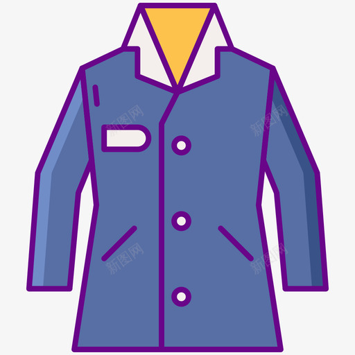 外套私家侦探3直线颜色图标svg_新图网 https://ixintu.com 外套 直线 私家侦探 颜色