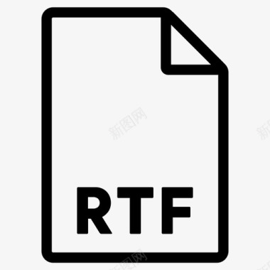 rtf格式文件文件格式图标图标