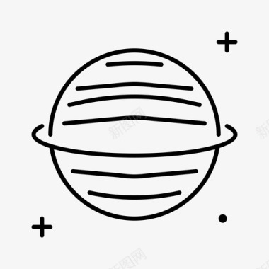 土星空间148直线图标图标