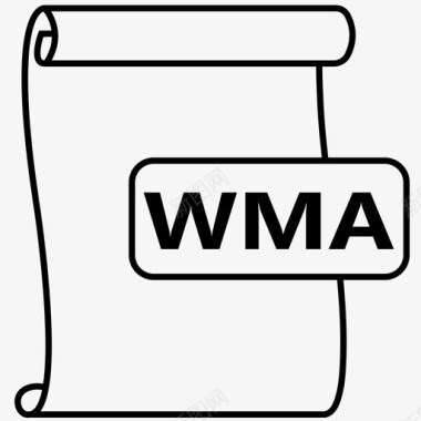 wma音频文件文件格式图标图标