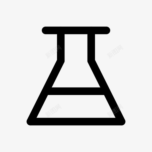 实验室烧瓶化学混合图标svg_新图网 https://ixintu.com 化学 反应 圆盖 实验室 容器 混合 烧瓶 直线 科学