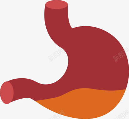 胃反流内科188平坦图标图标