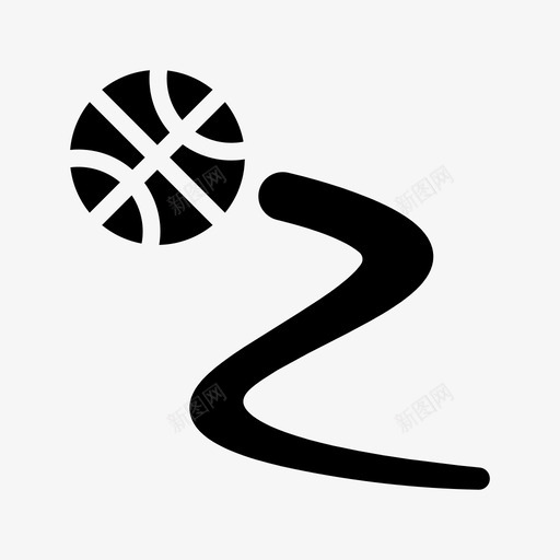 运球篮球比赛图标svg_新图网 https://ixintu.com 实心球 打球 比赛 篮球 运球